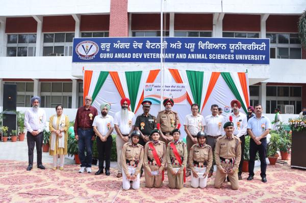 Dr. Jatinder Paul Singh Gill, Vice-Chancellor, along with the University authorities, felicitated the NCC cadets in recognition of their exemplary discipline, dedication, and participation in the 80th Independence Day Celebration